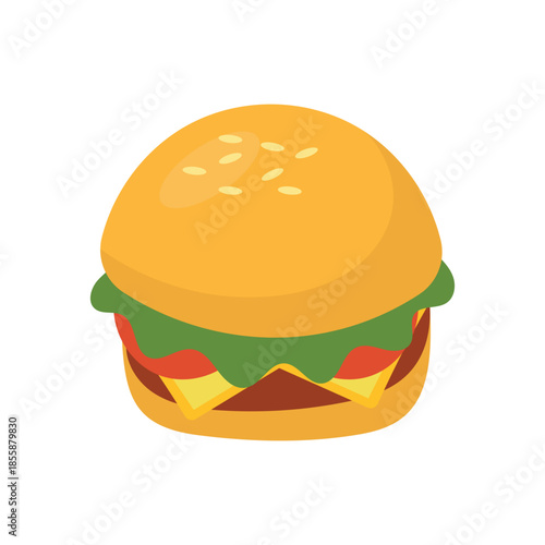 Cheeseburger Illustration