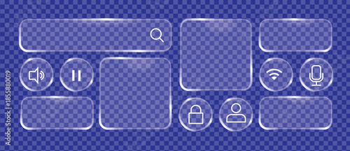 Transparent user interface elements for mobile devices and web applications