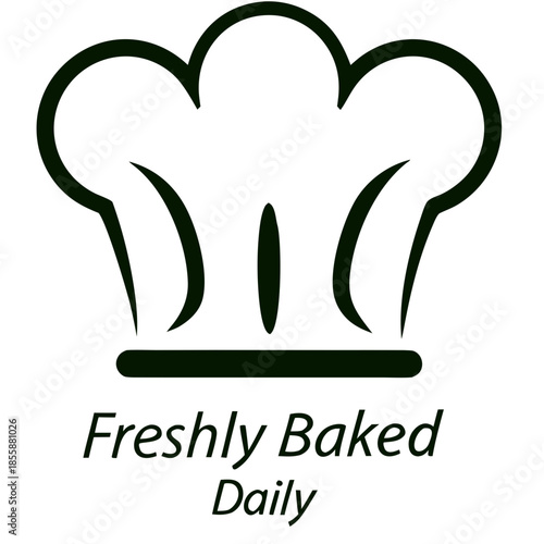 Hand-Drawn Baker�s Hat Logo