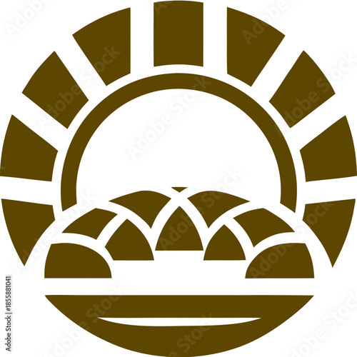 Circular Oven Logo with Fresh Bread