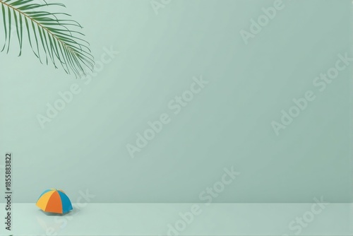 Serene Vacation Ambient Background with Negative Space