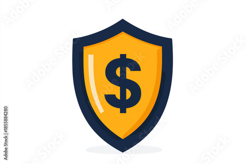Free Download Financial protection and security concept with shield and dollar symbol. Money safety, insurance, savings protection, financial stability, copy space - GFXLoad