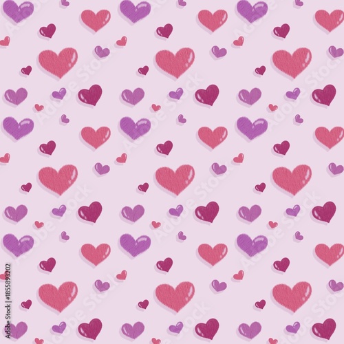 seamless pattern with hearts