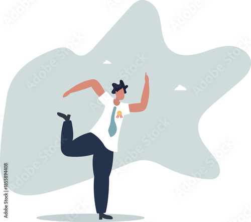 Expertise advice, top performance employee or award recognition winning, smart salesman or leadership concept.life and employment of people.