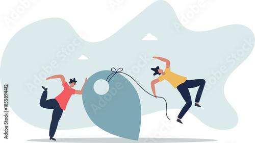 Company establishment, entrepreneurship start new business, create corporate pin in search engine map concept.life and employment of people.