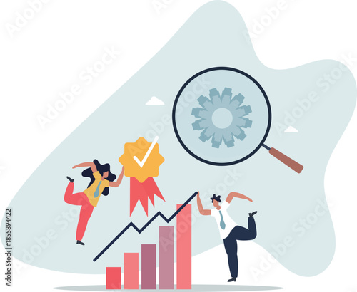 Quality assurance or performance tracking for development.life and employment of people.