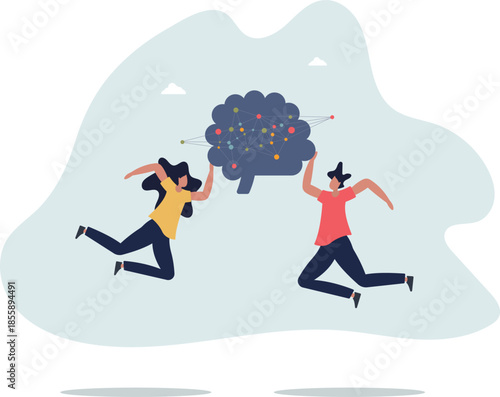 Neuropsychology study for brain cognition and behavior.life and employment of people.