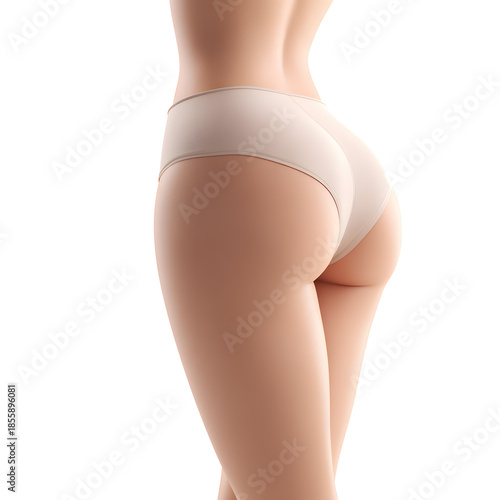 Anatomical Elegance: A delicate view capturing the smooth curves and lines of a human form, highlighting the beauty of the silhouette in soft, natural light.