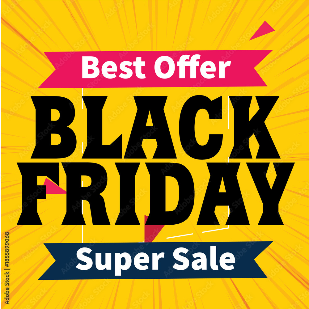 Obraz premium Black friday design