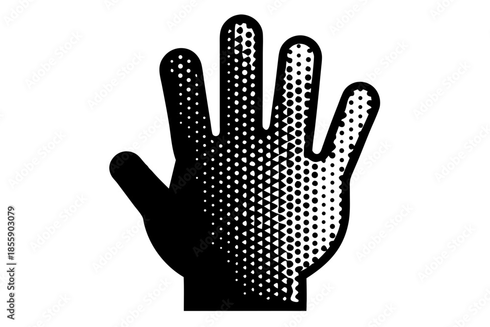 Fototapeta premium Hand with dotted pattern