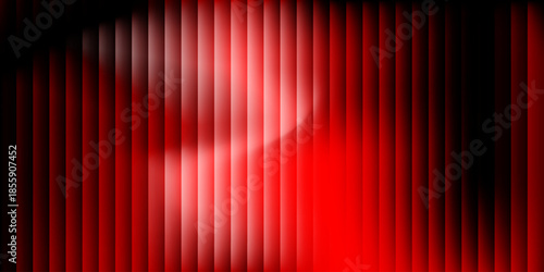 Abstract vertical stripes with red and black gradient for dramatic technology background, digital wallpaper, and cinematic presentation design