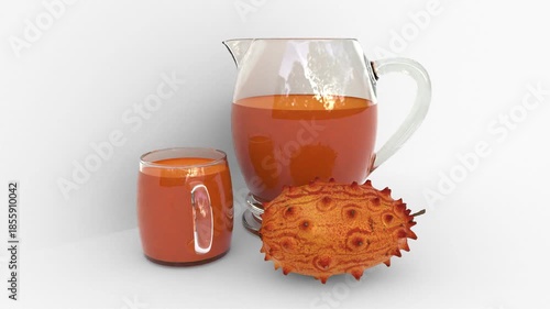 horned melon fruit juice