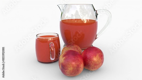 fresh nectarine fruit juice