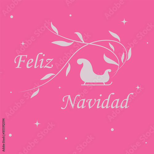 feliz navidad or merry christmas typography calligraphy font letterings text vector design