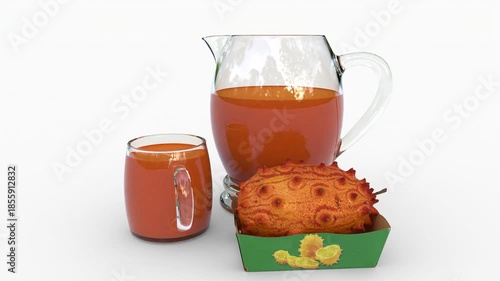 horned melon fresh juice