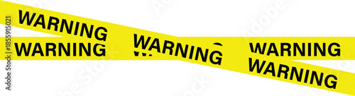 Yellow Caution Warning Tape Graphic - Danger Construction Strip