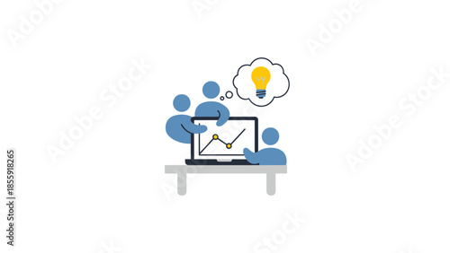 Team brainstorming and idea generation for business growth and strategy.