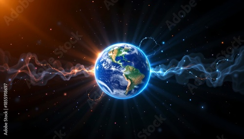 Earth Centered with Symmetrical Lighting for Global Esg Branding