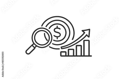 Financial Analysis and Growth Icon