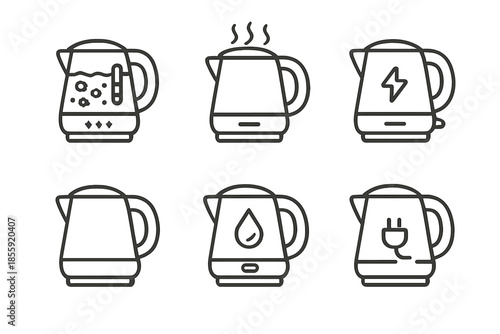 Electric Kettle Icons