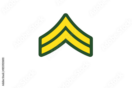 Military rank insignia chevron