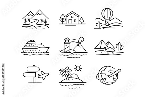Travel Icons Set