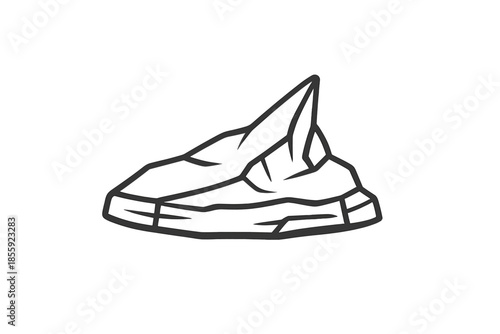 Stylized Rock Formation Icon