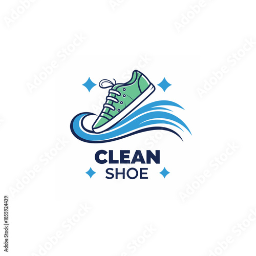 creative modern shoe logo featuring dynamic footwear illustrations, clean minimal vector logos suitable for shoe brands, fashion labels, and apparel business