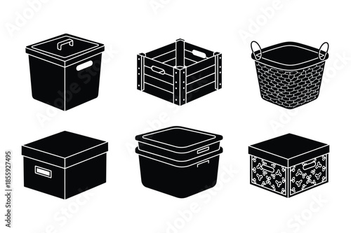 Storage box and container collection for home organization