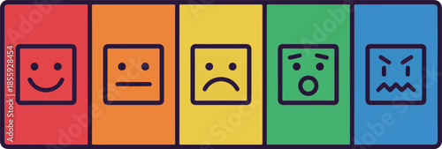 Colorful Emotion Faces