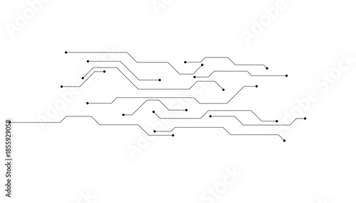 Hi tech digital connects, communication, High technology concept.