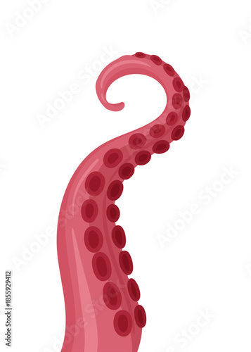 Ocean cephalopod animal tentacles stock illustration