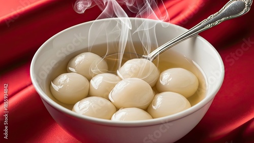 Steamed Dumplings in a Bowl.