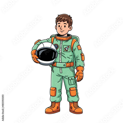 Envisioning cosmic childhood dreams: a young boy's space explorer costume captures the innocence