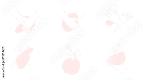 Hands of tenderness: An artistic series, gently cradling a peach, evokes care, nourishment, and the delicate beauty of connection. 