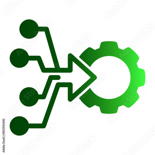 Digital Technology Input Source Icon from Data Analysis Icon Collection (Glyph Gradient style)