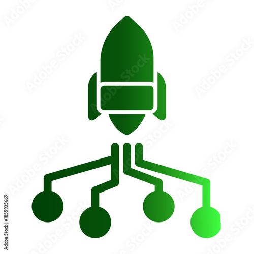 High Speed Data Transfer Network Icon from Data Analysis Icon Collection (Glyph Gradient style)