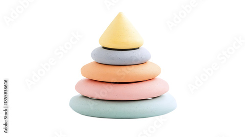 Colorful Pyramid Rings