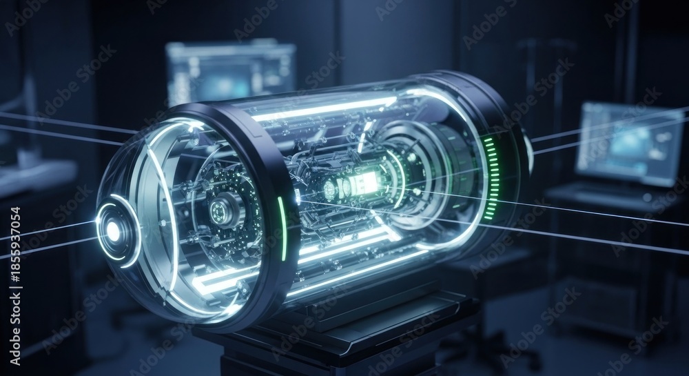 Obraz premium light bulb on a computer
