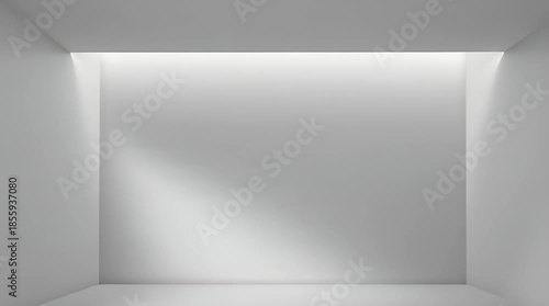 Wallpaper Mural Minimal Boxed Room with Corner Line Accents Torontodigital.ca