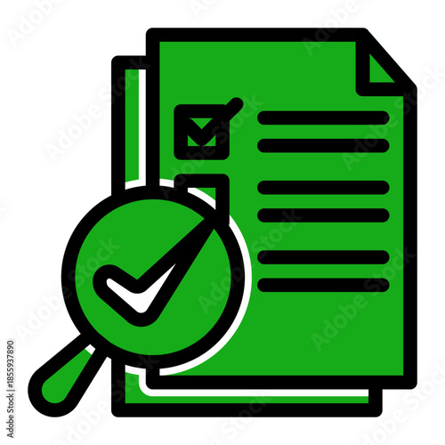 Recommendation Referral Credential Reference Icon from Data Analysis Icon Collection (Glyph Color Lineal style)