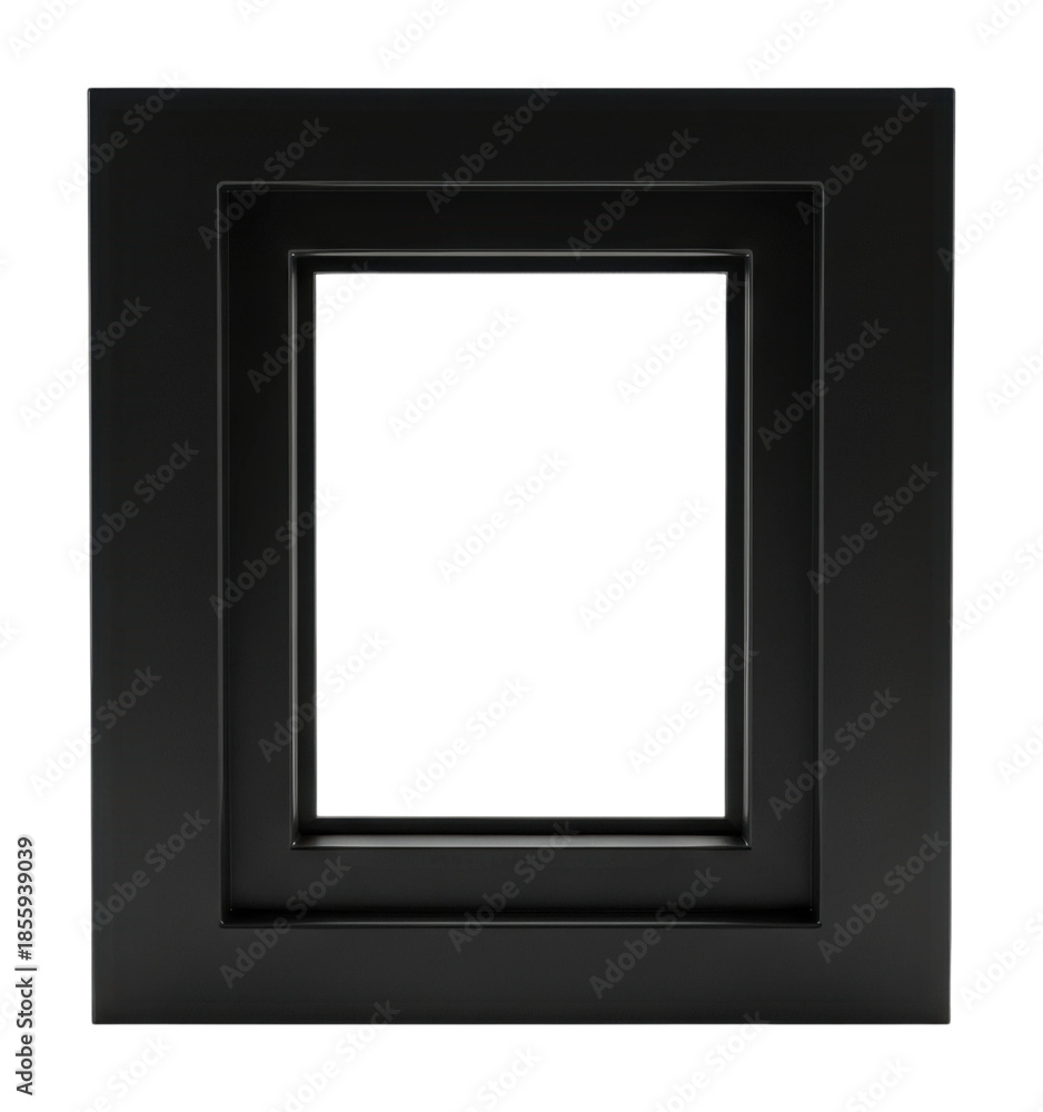 Fototapeta premium Dynamic black frame displaying showcase modern isolated on transparent background