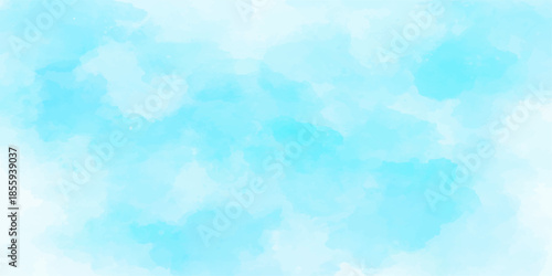 An abstract blue watercolor background features a vintage paper texture with light cloud patterns and a grunge nature design reminiscent of a winter sky or summer weather backdrop
