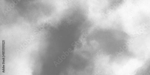 smoke. Isolated Real White Clouds on Black Background for Visual Effects on Photos and Designs. Smoke on gray background. abstract Monochrome smeared gray aquarelle painted paper texture .