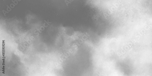 smoke. Isolated Real White Clouds on Black Background for Visual Effects on Photos and Designs. Smoke on gray background. abstract Monochrome smeared gray aquarelle painted paper texture .
