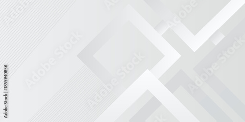 Modern white gray abstract web banner background creative design. Vector illustration design for presentation, banner, cover, web, flyer, card, poster, game, texture, slide, magazine, and powerpoint.