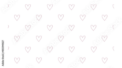 Pattern of Affection: Gentle, hand-drawn hearts in a delicate design, perfect for expressing love, care, and tenderness. 