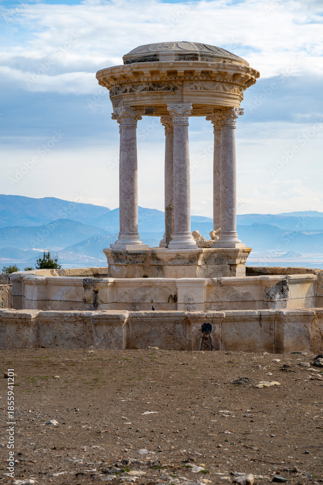 Fototapeta premium Cibyra or Kibyra, also referred to as Cibyra Magna, was an Ancient Greek city near the modern town of Gölhisar, in Burdur Province. It lay outside the north-western limits of the ancient province
