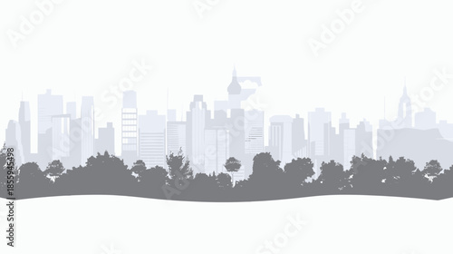 Light purple cityscape background city building illustration