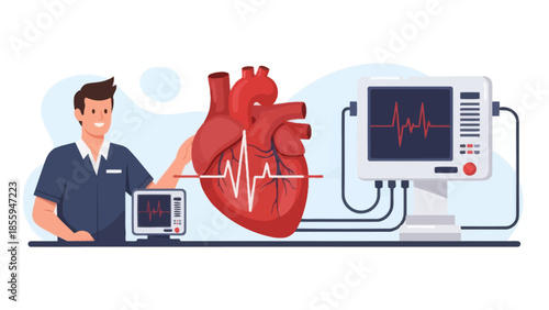 Medical Heart Monitoring with Innovative Technology and Healthcare Professional Analysis